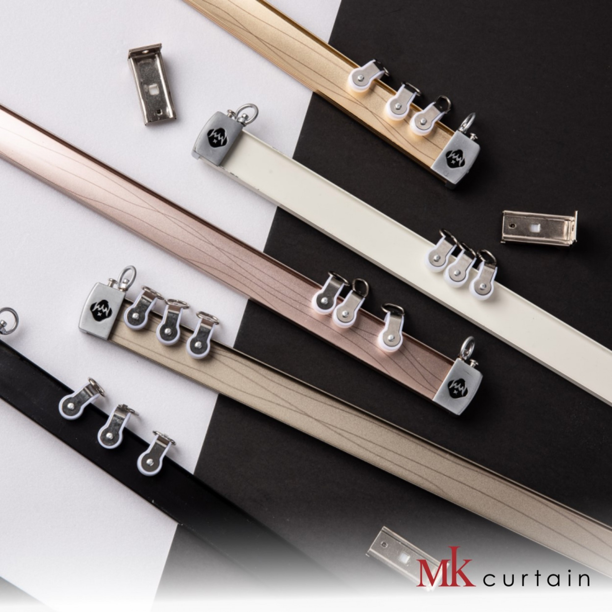 T Masonville Curve Heavy Duty Railing Track Mk Curtain