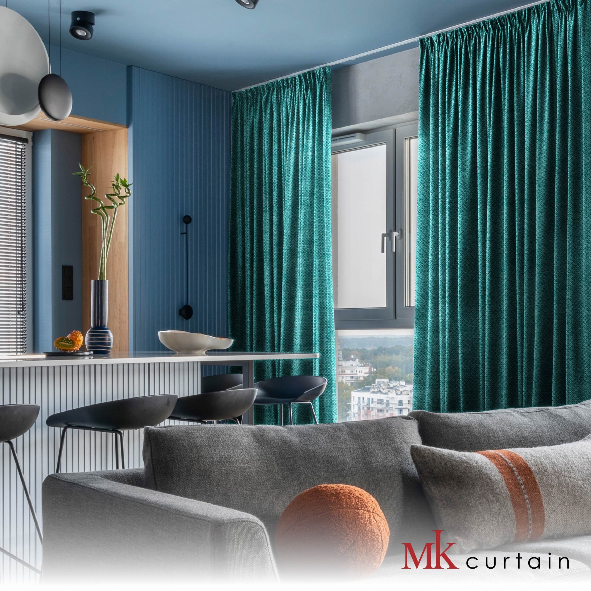 Stony French Pleat Ready Made Curtain Mk Curtain