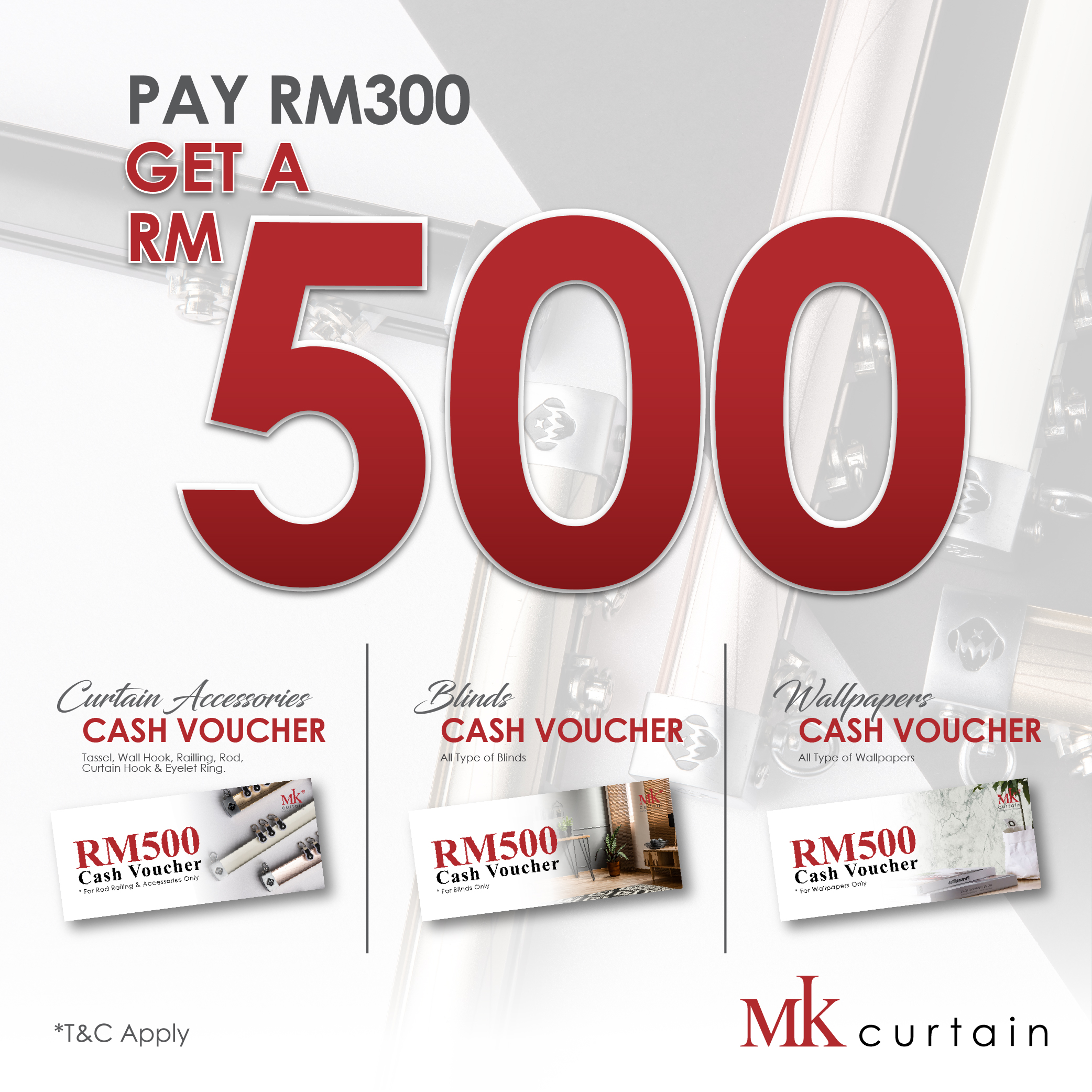 MK Curtain Merdeka Promo Voucher Mk Curtain